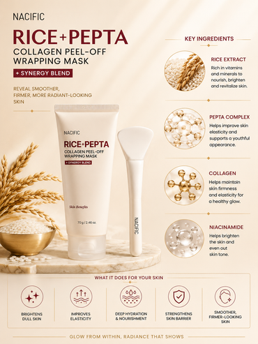 NACIFIC Rice Pepta Collagen Peel-Off Wrapping Mask 70g