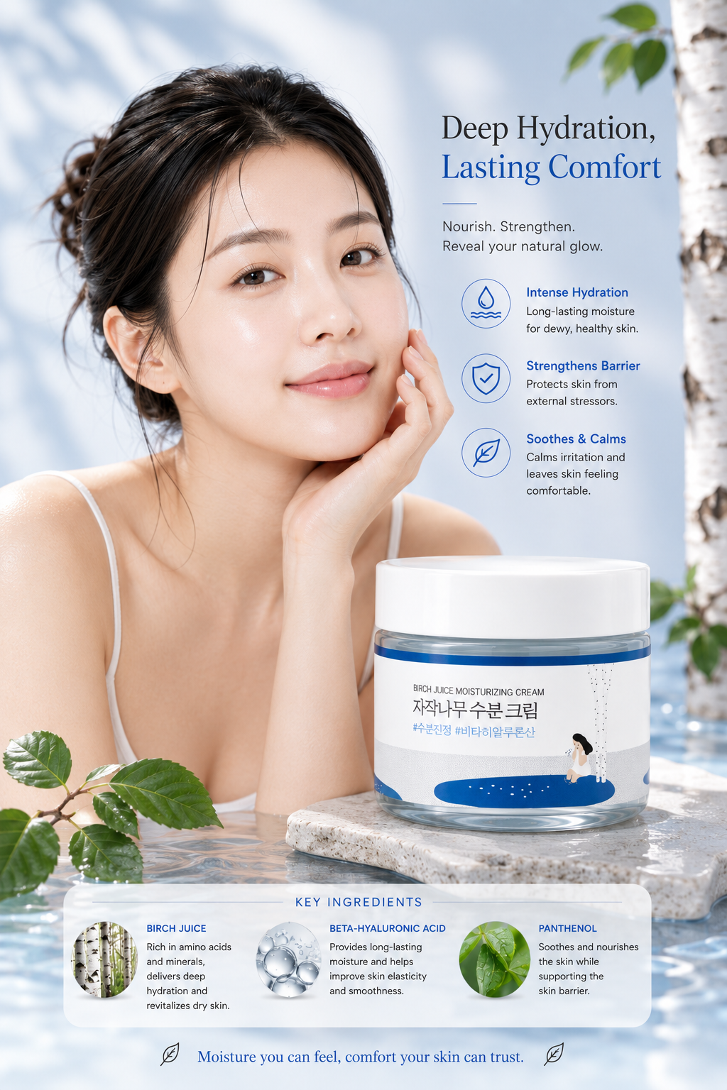 ROUND LAB Birch Juice Moisturizing Cream 80ml