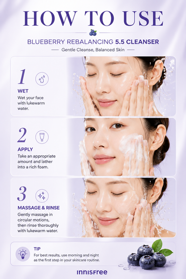 INNISFREE Blueberry Rebalancing 5.5 Cleanser 100ml