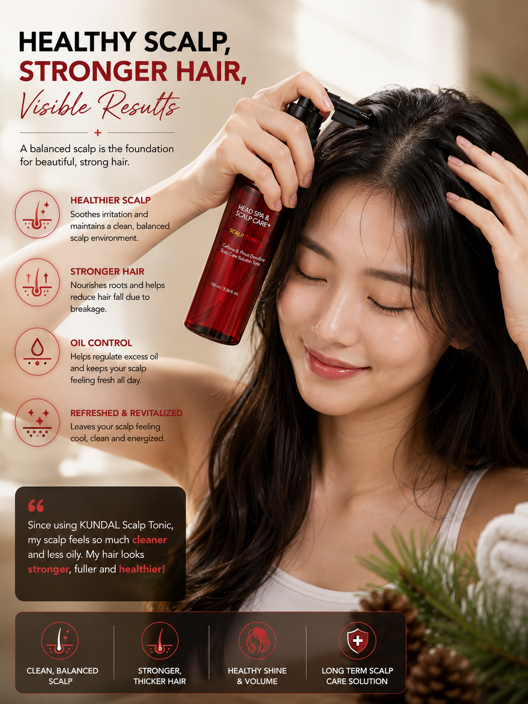 KUNDAL Head Spa & Scalp Care+ Scalp Tonic