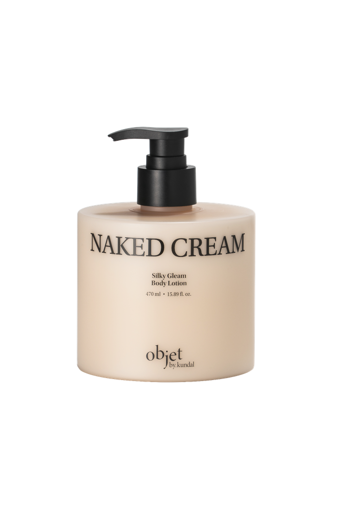 OBJET BY KUNDAL SILKY GLEAM BODY LOTION 470ML - NAKED CREAM