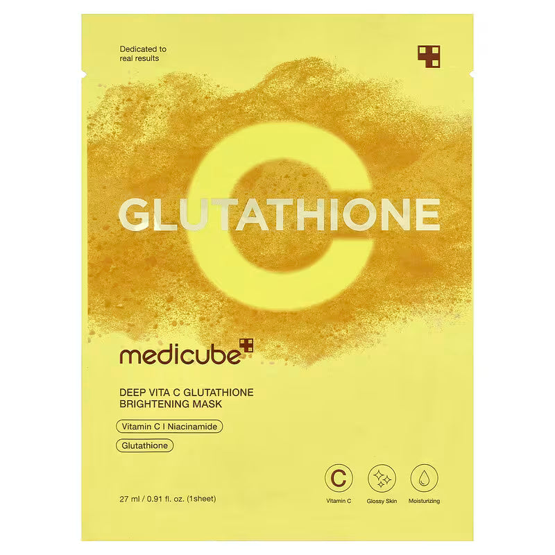 MEDICUBE Deep Vita C Glutathione Brightening Mask(27g*1ea)