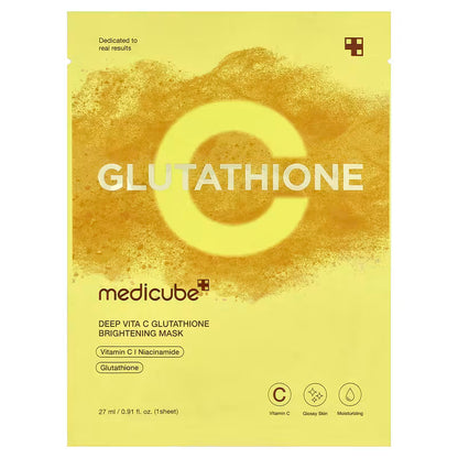 MEDICUBE Deep Vita C Glutathione Brightening Mask(27g*1ea)