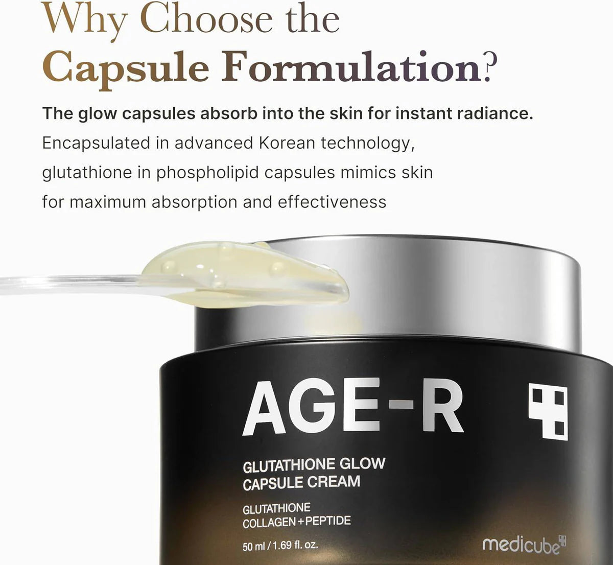 [MEDICUBE] GLUTATHIONE GLOW CAPSULE CREAM 50ML