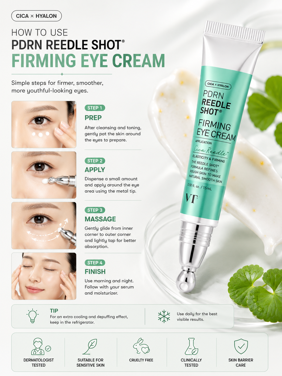 VT PDRN Reedle Shot Eye Lifter 15ml