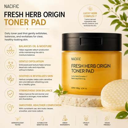 NACIFIC Fresh Herb Origin Toner Pad 180ml
