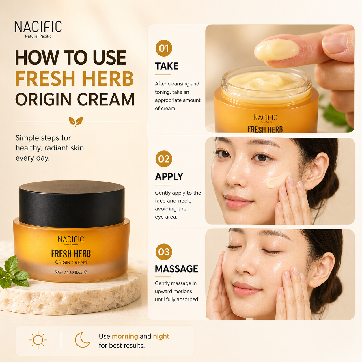 NACIFIC Fresh Herb Origin Cream 50ml