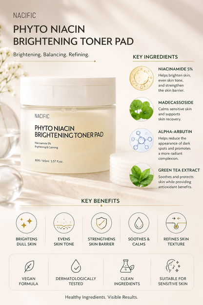 NACIFIC Phyto Niacin Brightening Toner Pad 160ml