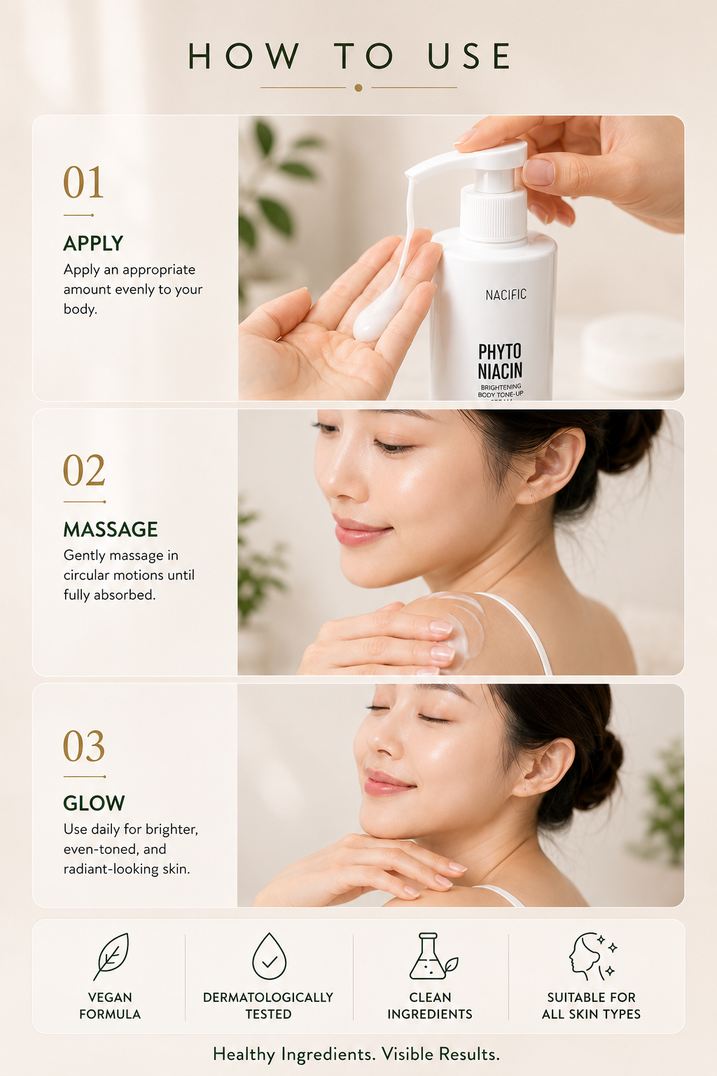 NACIFIC Phyto Niacin Brightening Body Tone-Up Cream 300ml
