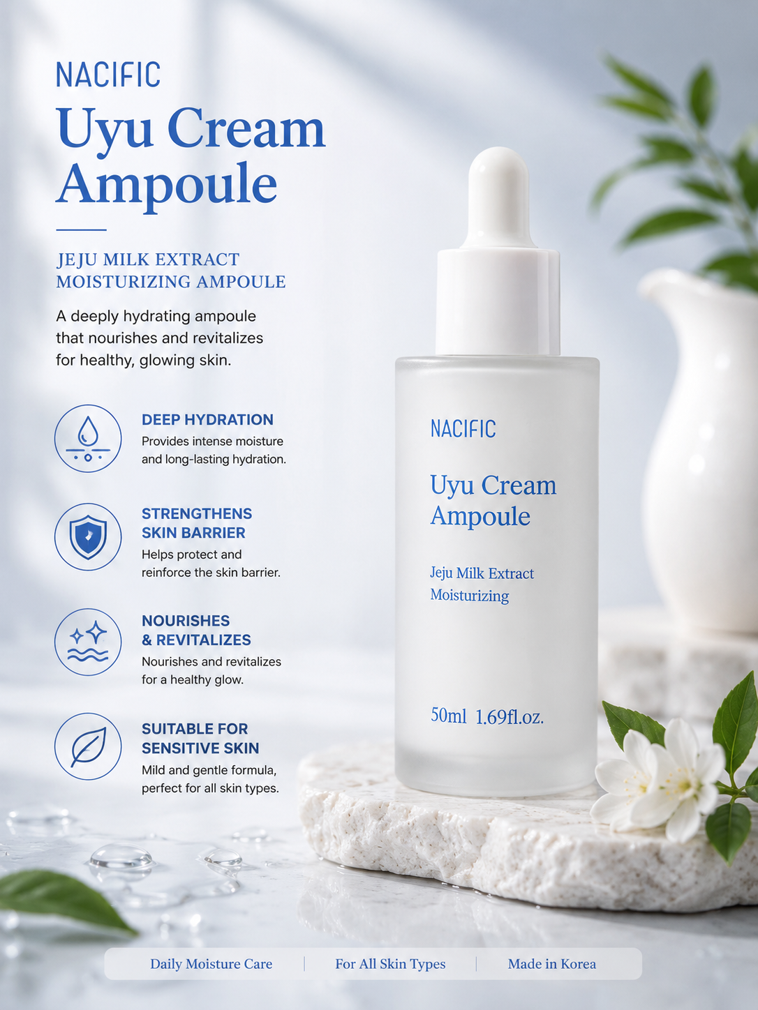 NACIFIC Uyu Cream Ampoule 50ml