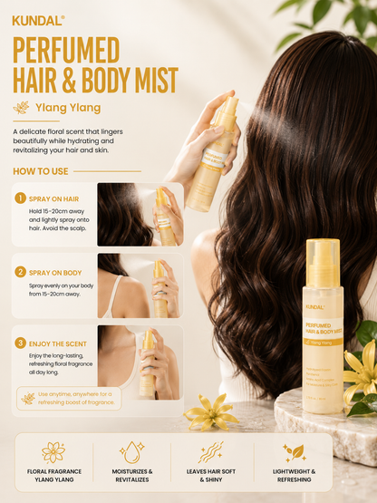 KUNDAL Hair & Body Mist 80ml - Ylang Ylang