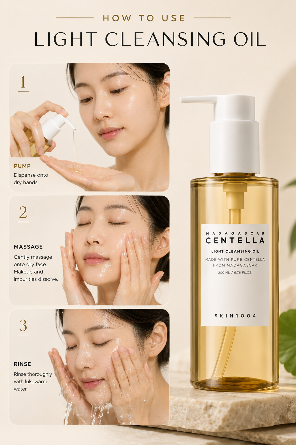 SKIN1004 Madagascar Centella Light Cleansing Oil 200ml
