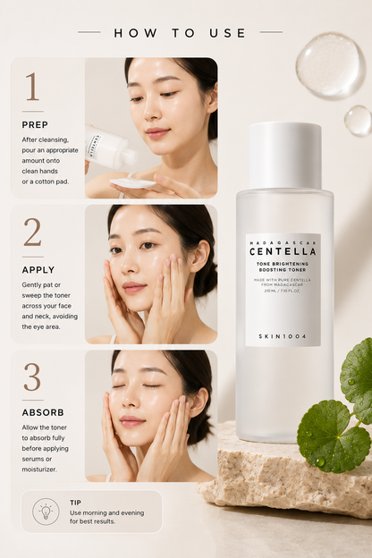 SKIN1004 Madagascar Centella Tone Brightening Boosting Toner 210ml
