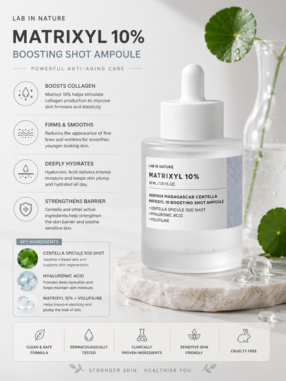 SKIN1004 Madagascar Centella Matrixyl 10 Boosting Shot Ampoule 30ml