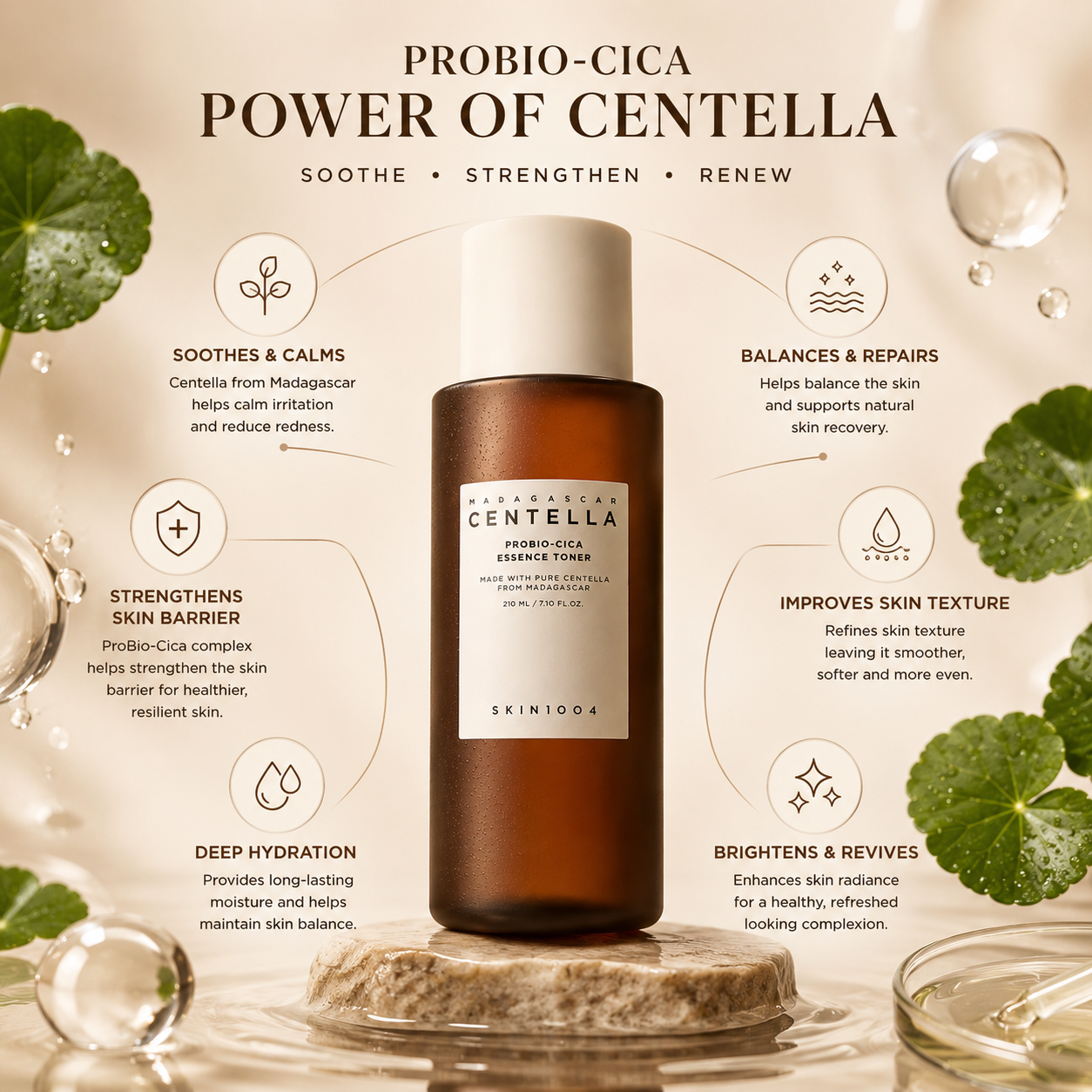 SKIN1004 Madagascar Centella Probio-CICA Essence Toner 210ml