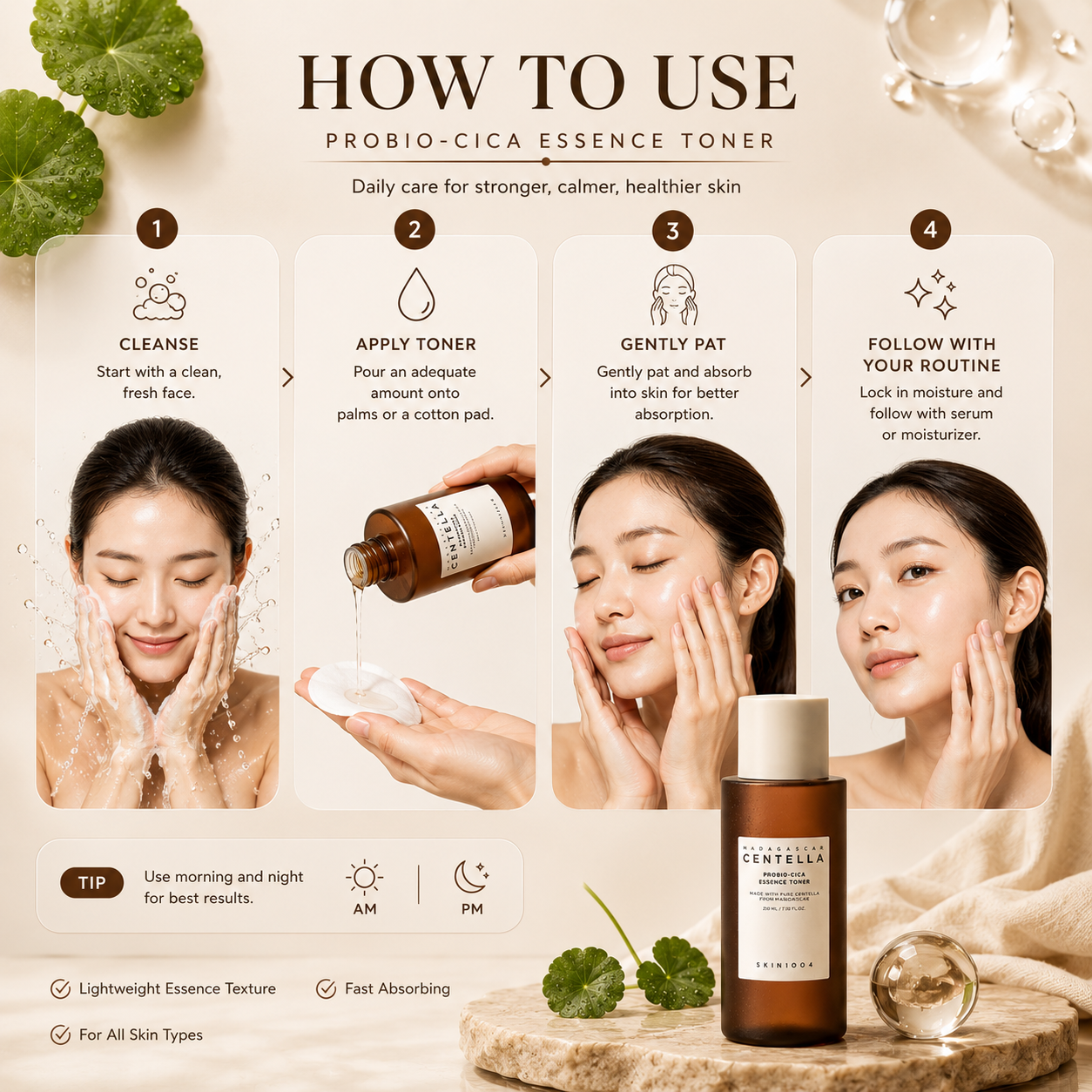 SKIN1004 Madagascar Centella Probio-CICA Essence Toner 210ml