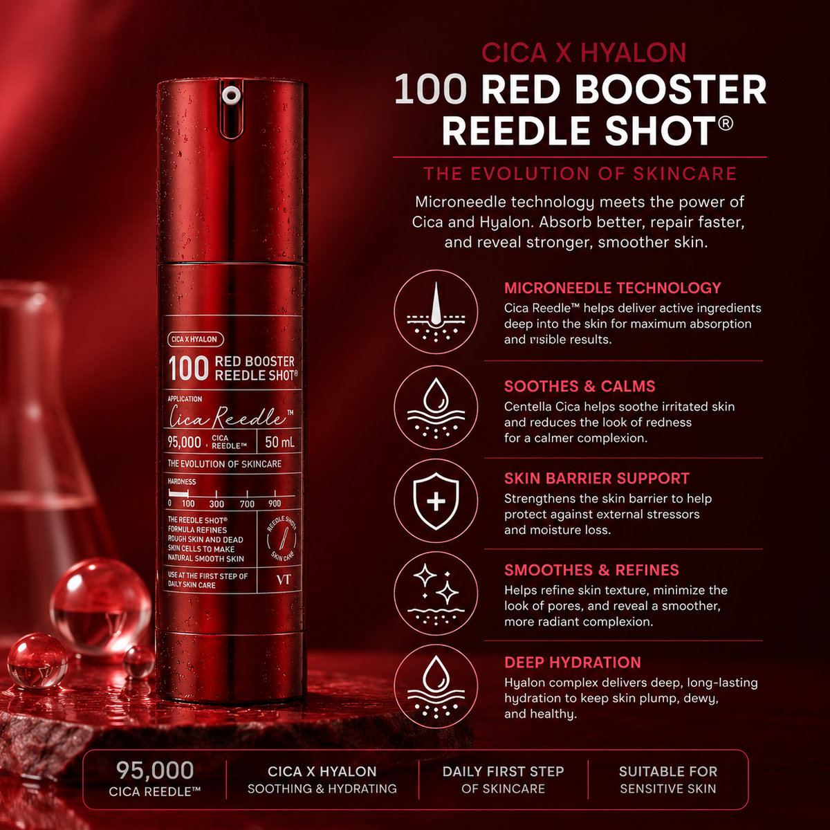 VT Red Booster Reedle Shot 100 50ml