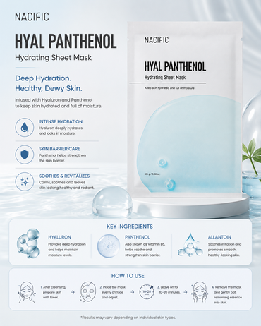 NACIFIC Hyal Panthenol Hydrating Mask (1pc / 30g)