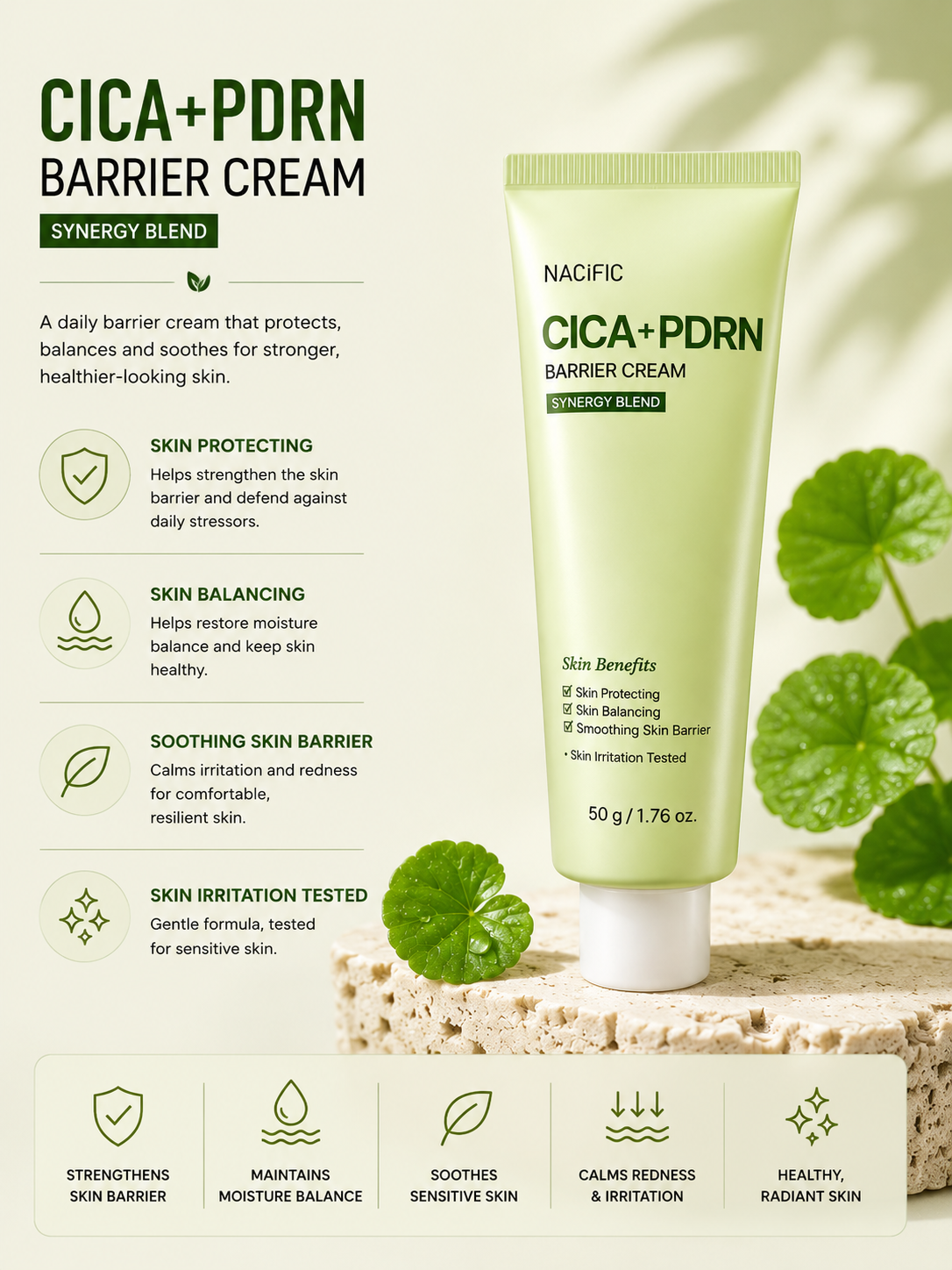 NACIFIC CICA PDRN Barrier Cream 50g