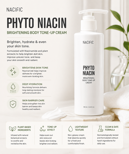 NACIFIC Phyto Niacin Brightening Body Tone-Up Cream 300ml