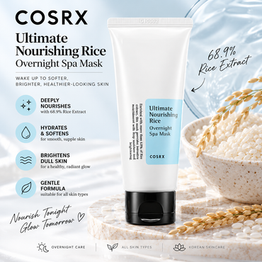 COSRX Ultimate Nourishing Rice Overnight Spa Mask 60ml