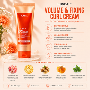 KUNDAL Volume & Fixing Curl Cream - Wedding Bouquet