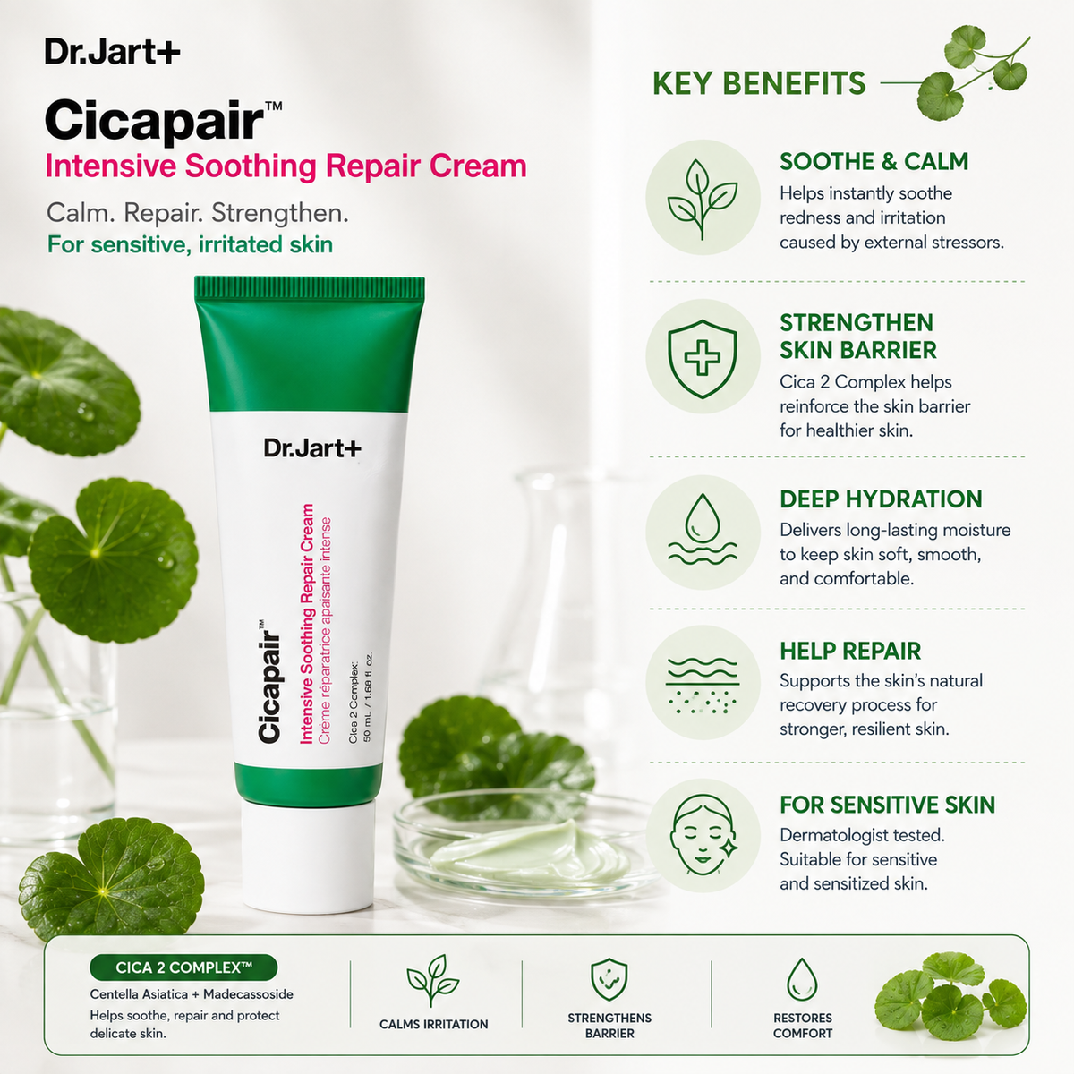 DR.JART+ Cicapair Intensive Soothing Repair Cream 50ml