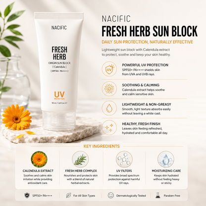 NACIFIC Fresh Herb Origin Sun Calendula Sunblock 50ml