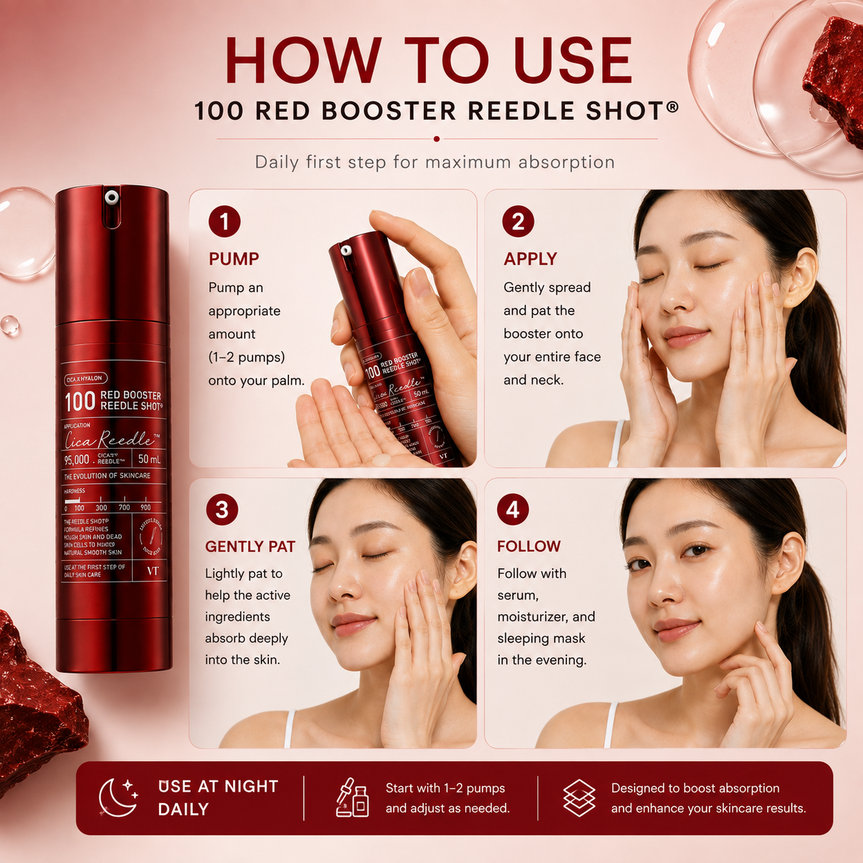 VT Red Booster Reedle Shot 100 50ml