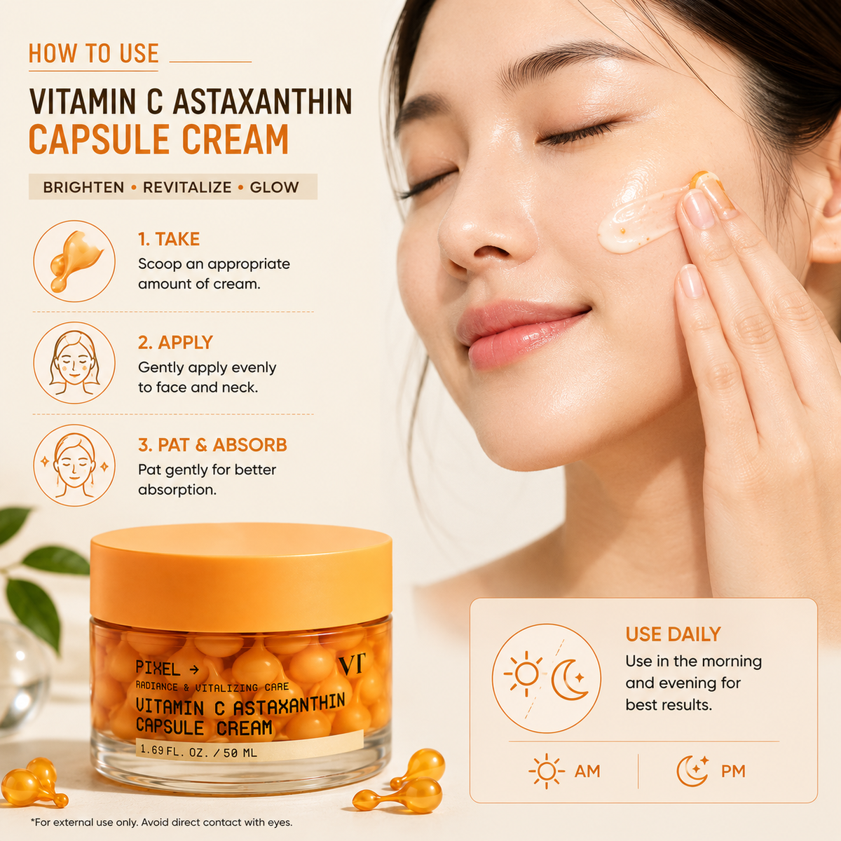 VT Vitamin C Astaxanthin Capsule Cream 50ml