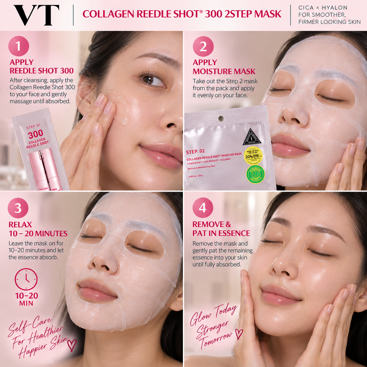 VT Collagen Reedle Shot 300 2step Mask (1.5g+25g)