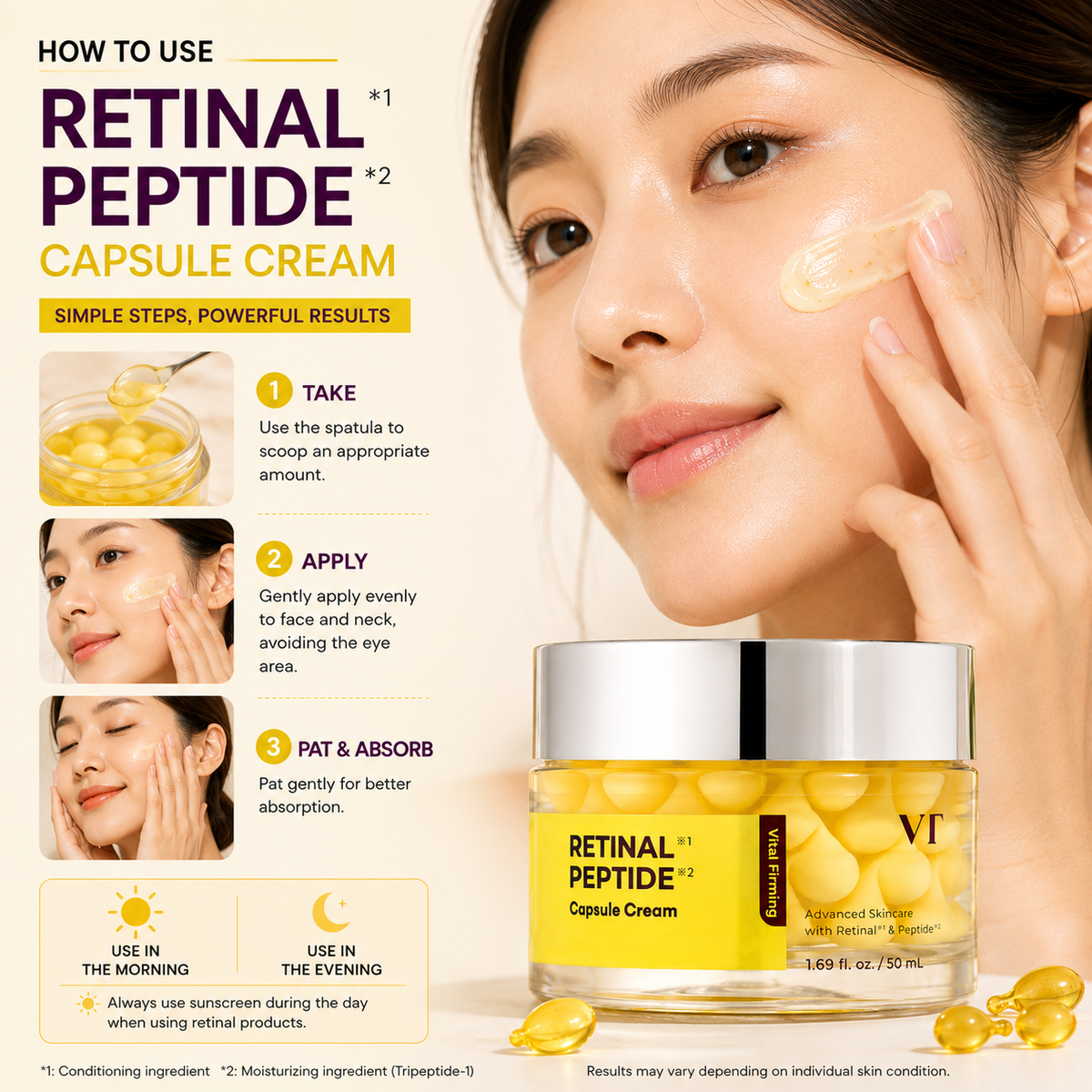 VT Retinal Peptide Capsule Cream 50ml