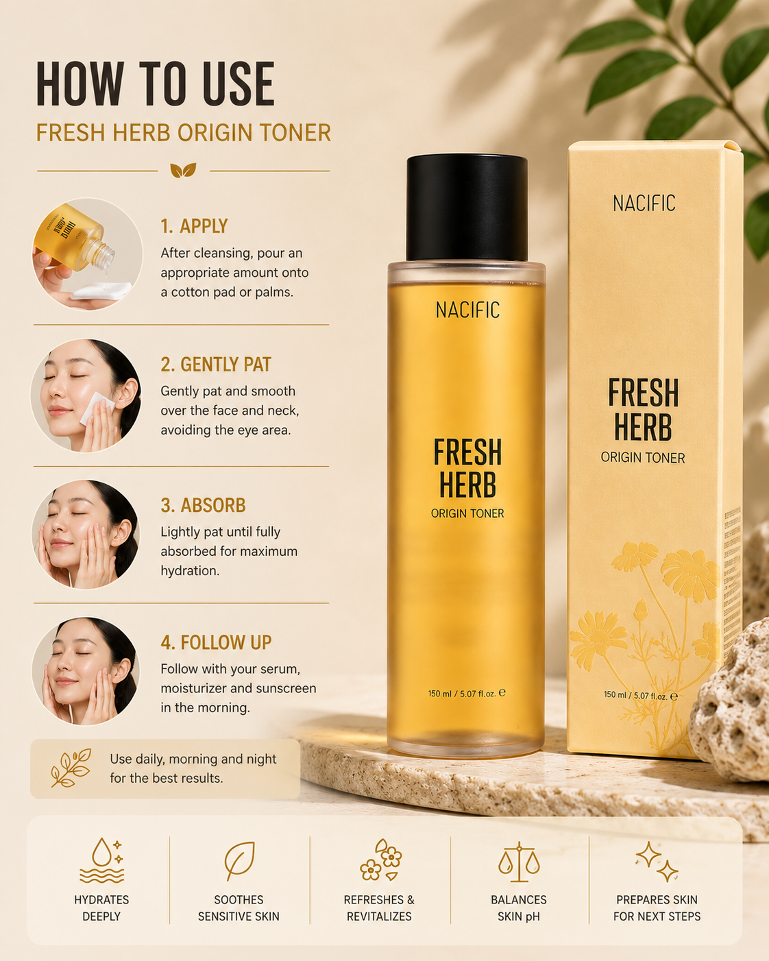 NACIFIC Fresh Herb Origin Toner 150ml