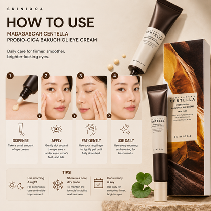 SKIN1004 Madagascar Centella Probio-CICA Bakuchiol Eye Cream Twin Pack (20ml*2ea)