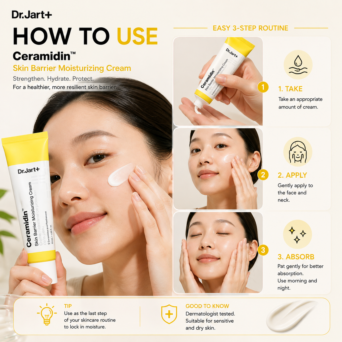 DR.JART+ Ceramidin Skin Barrier Moisturizing Cream 50ml