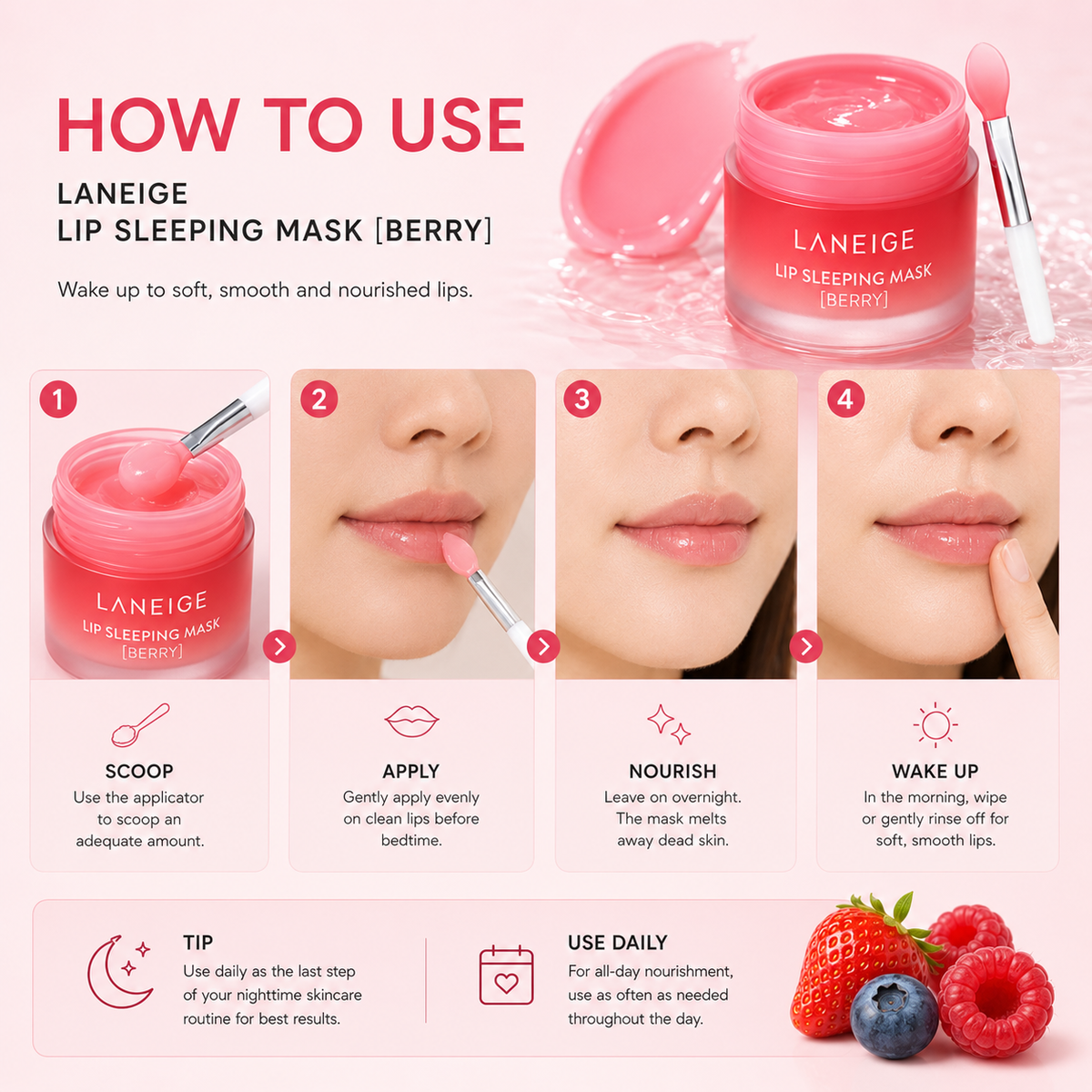 LANEIGE Lip Sleeping Mask Ex Berry 20g
