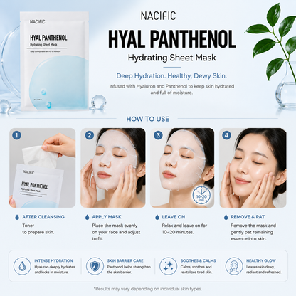 NACIFIC Hyal Panthenol Hydrating Mask (1pc / 30g)