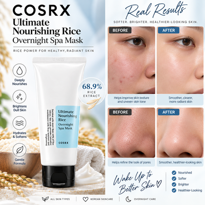 COSRX Ultimate Nourishing Rice Overnight Spa Mask 60ml