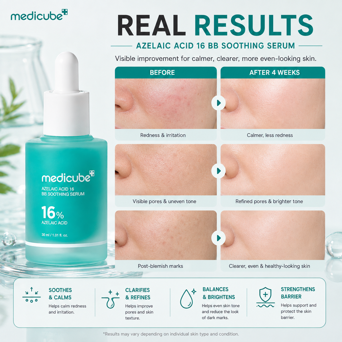 MEDICUBE Azelaic Acid 16 BB Calming Serum 30ml