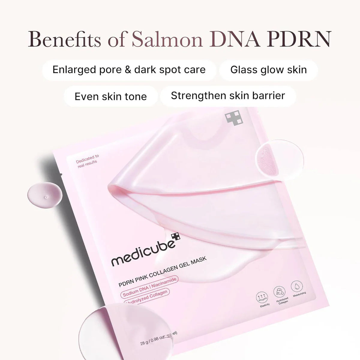 [MEDICUBE] PDRN PINK COLLAGEN GEL MASK  (28G)