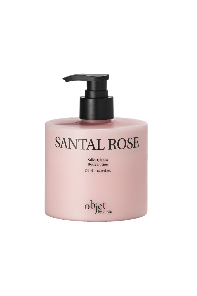 OBJET BY KUNDAL SILKY GLEAM BODY LOTION 470ML - SANTAL ROSE