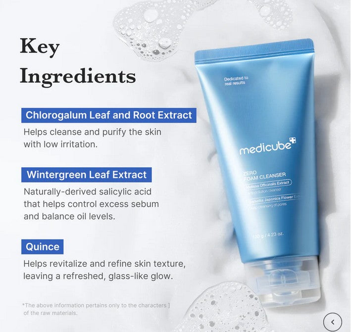 MEDICUBE Zero Foam Cleanser 120ml