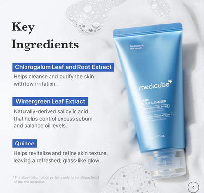 MEDICUBE Zero Foam Cleanser 120ml