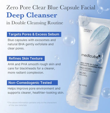MEDICUBE Zero Pore Clear Capsule Cleansing Foam 120g