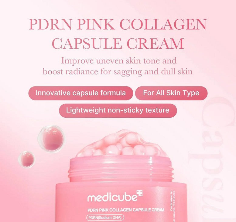 [MEDICUBE] PDRN PINK COLLAGEN CAPSULE CREAM 55G