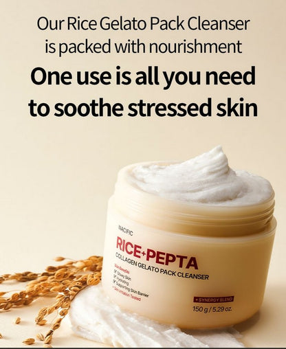 Rice Pepta Collagen Gelato Pack Cleanser 150g