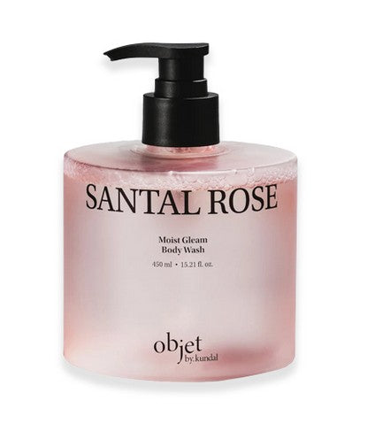 OBJET BY KUNDAL SILKY GLEAM BODY LOTION 470ML - SANTAL ROSE